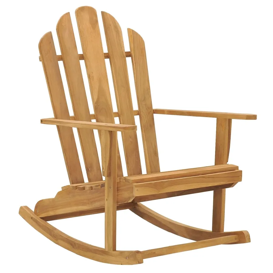Chaise à bascule Adirondack bois de teck solide