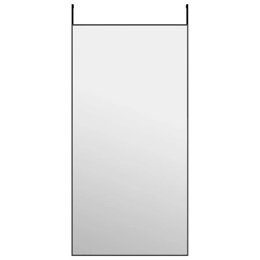 Miroir de porte Noir 50x100 cm Verre et aluminium - 2