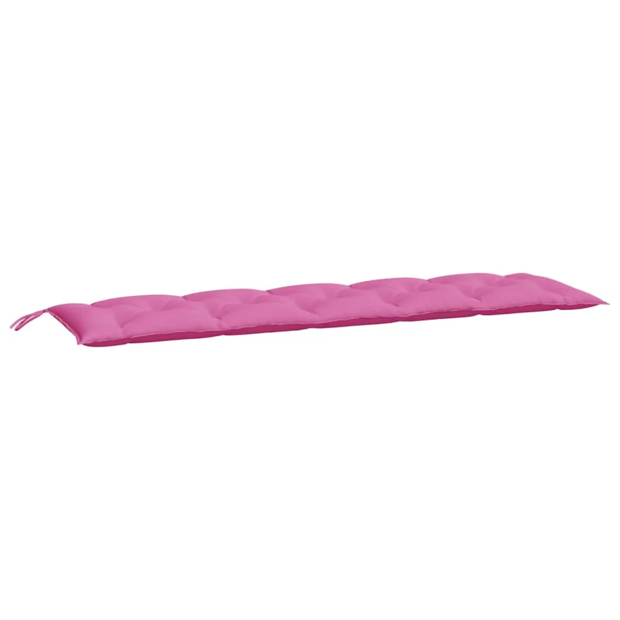 Coussin de banc de jardin rose 180x50x7 cm tissu oxford - 2