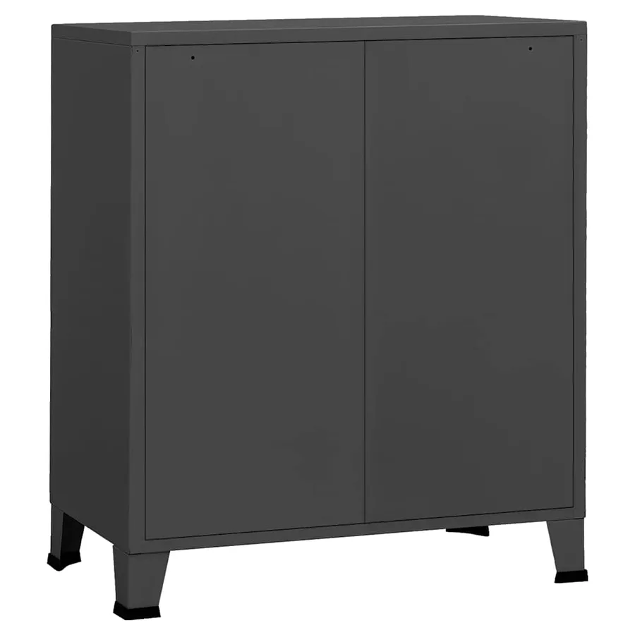 Armoire à tiroirs industrielle Anthracite 78x40x93 cm Métal - 6