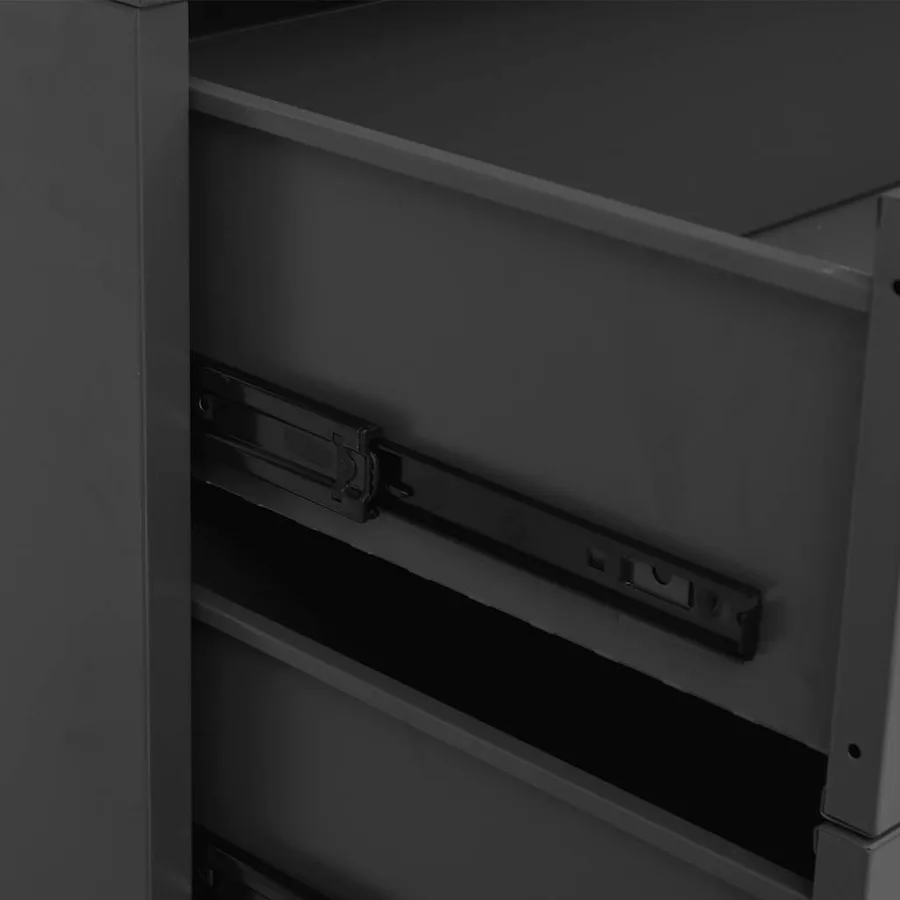 Armoire à tiroirs industrielle Anthracite 78x40x93 cm Métal - 9