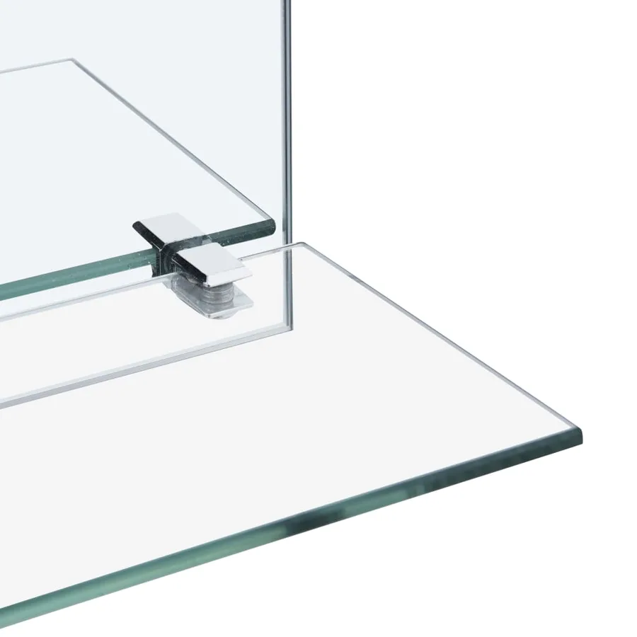 Miroir mural avec étagère 40x60 cm Verre trempé - 4