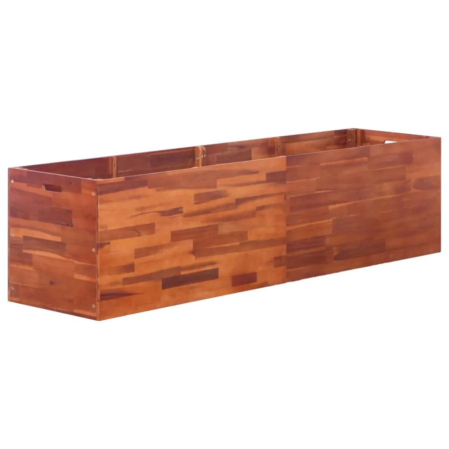 Lit surélevé de jardin Bois d'acacia 200x50x50 cm
