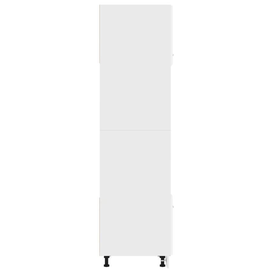 Meuble micro-ondes "Lyon" Blanc 60 x 57 x 207 cm Bois d'ingénierie - 7