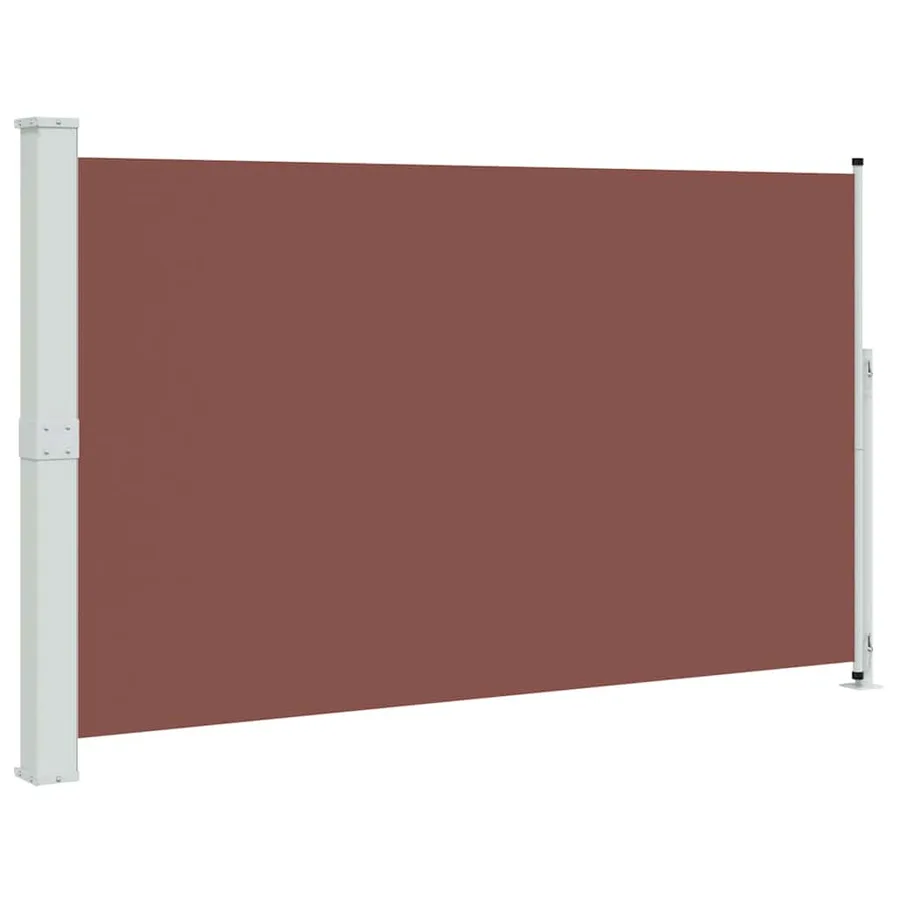 Auvent latéral rétractable de patio 180x300 cm Marron - 2