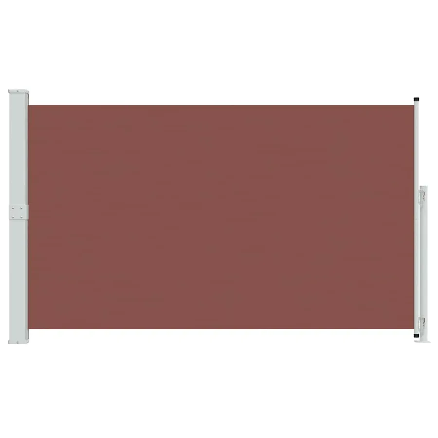 Auvent latéral rétractable de patio 180x300 cm Marron - 4