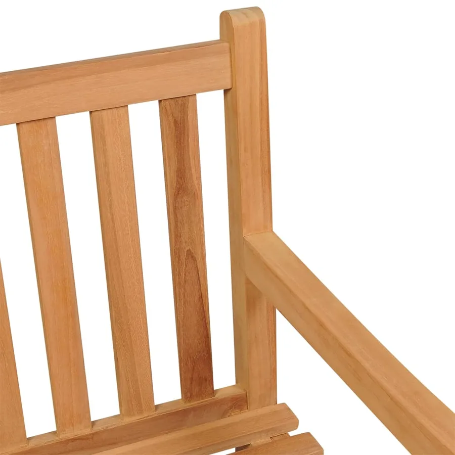 Ensemble à manger de jardin 5pcs Bois de teck massif - 6