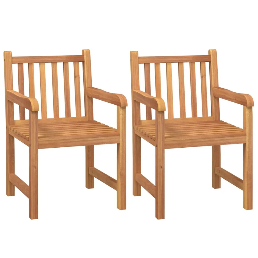 Ensemble à manger de jardin 5pcs Bois de teck massif - 7