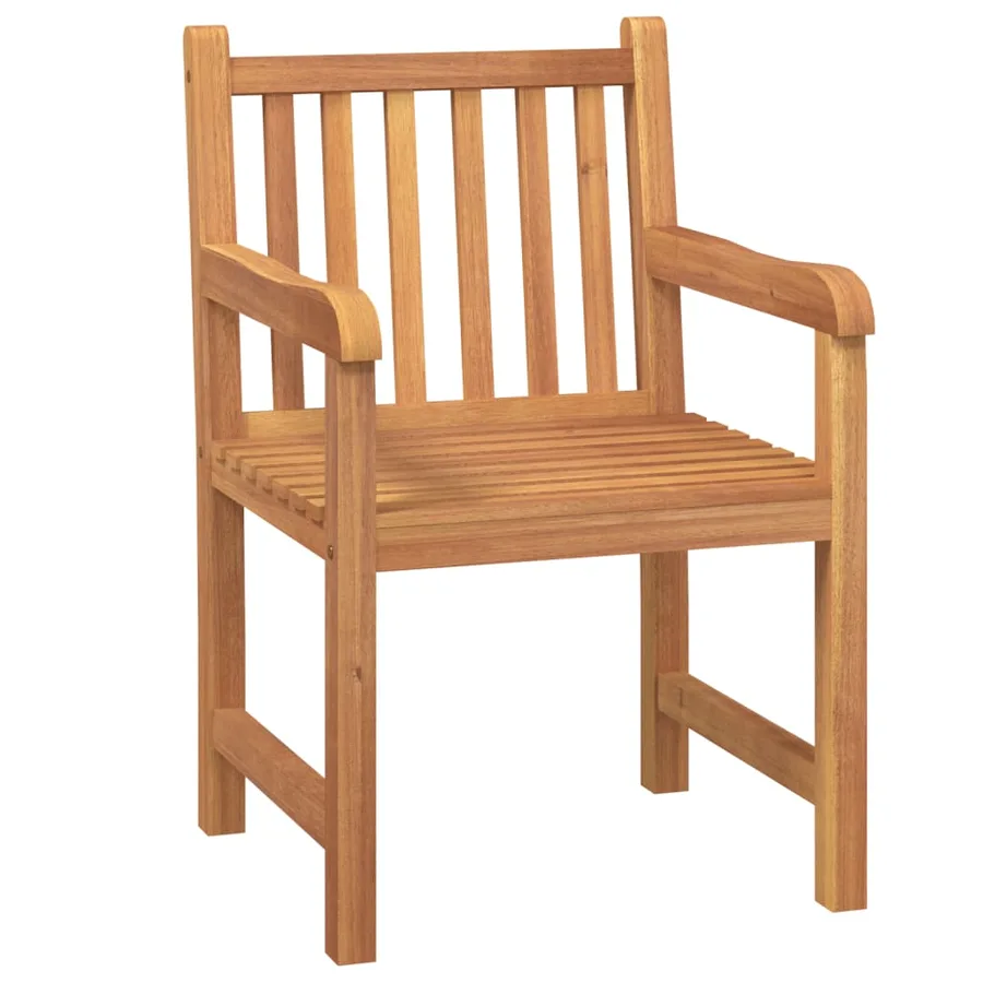 Ensemble à manger de jardin 5pcs Bois de teck massif - 8