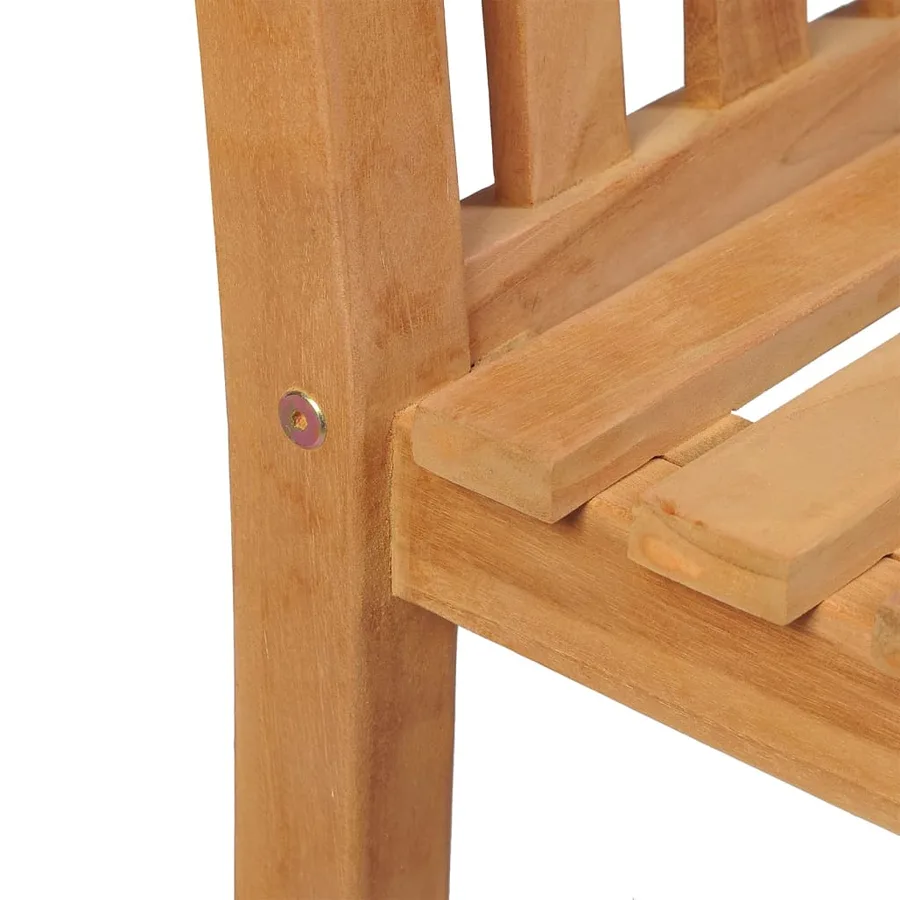 Ensemble à manger de jardin 5pcs Bois de teck massif - 9