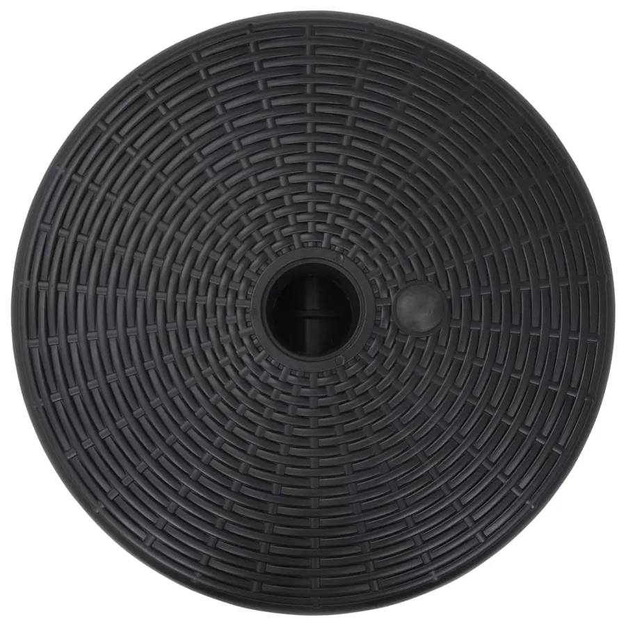 Socle de parasol Rempli de sable/d'eau 24 L Noir - 3