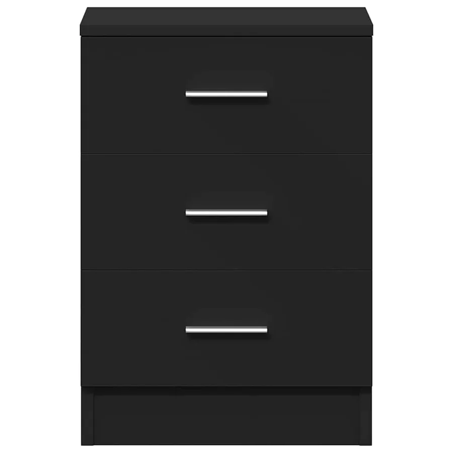 Table de chevet Noir 38 x 35 x 56 cm Bois d'ingénierie - 6