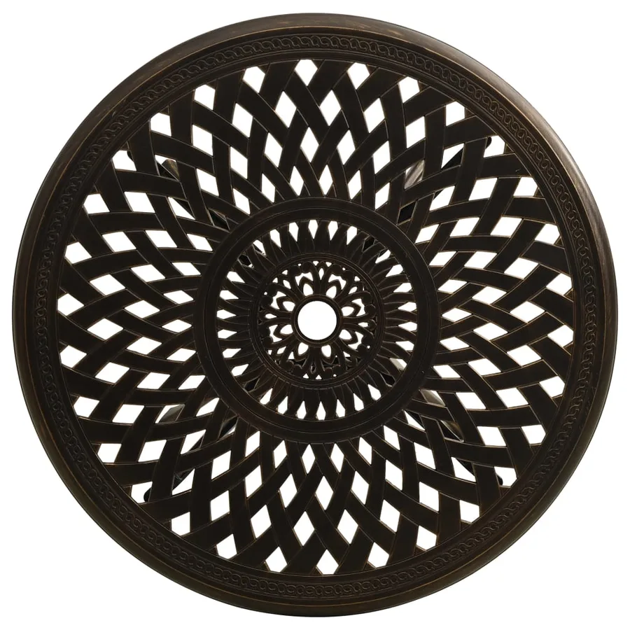 Ensemble de bistro 5 pcs Aluminium coulé Bronze - 12