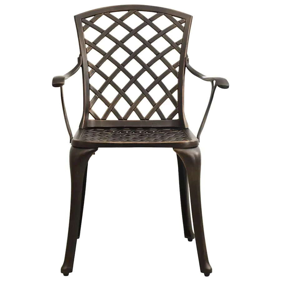 Ensemble de bistro 5 pcs Aluminium coulé Bronze - 5