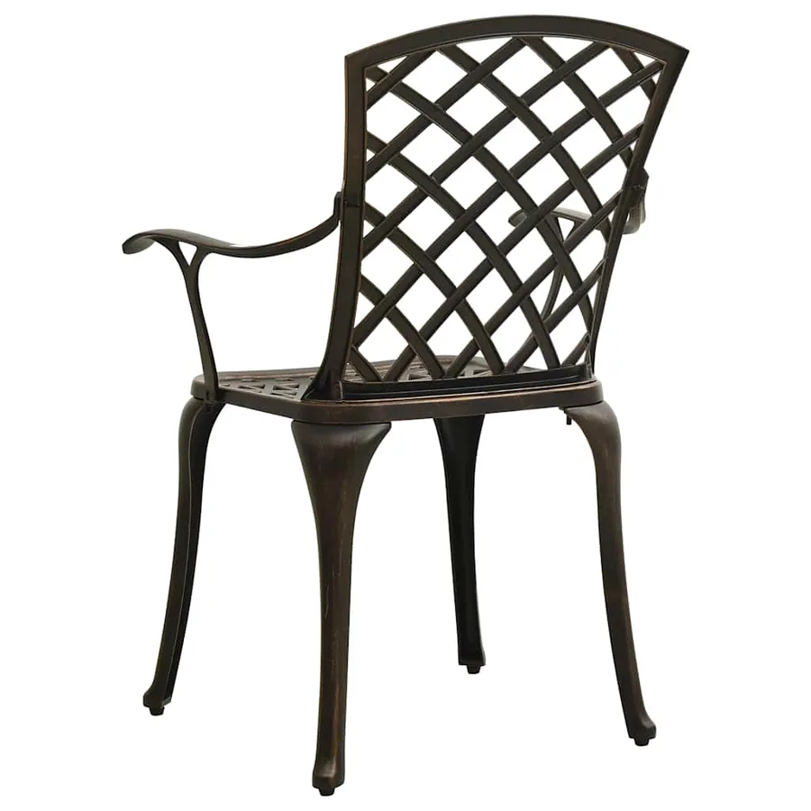 Ensemble de bistro 5 pcs Aluminium coulé Bronze - 7
