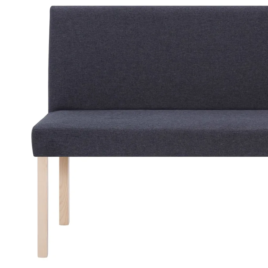 Banc 139,5 cm Gris foncé Polyester - 6