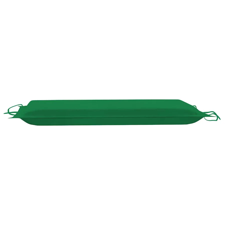 Chaise longue à bascule avec coussin Bois de teck solide - 13