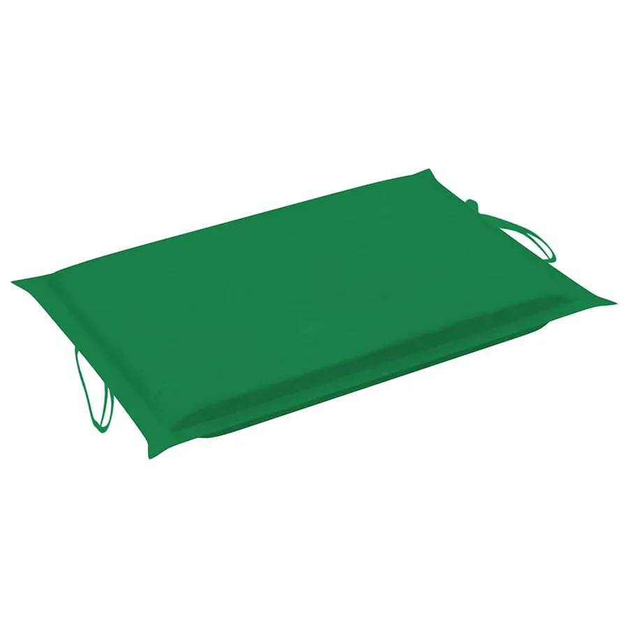 Chaise longue à bascule avec coussin Bois de teck solide - 8