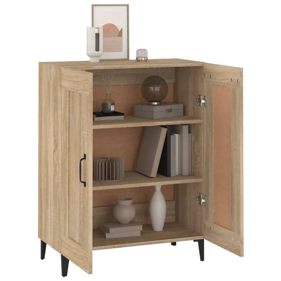 Buffet Chêne sonoma 69,5x34x90 cm Bois d'ingénierie - 4