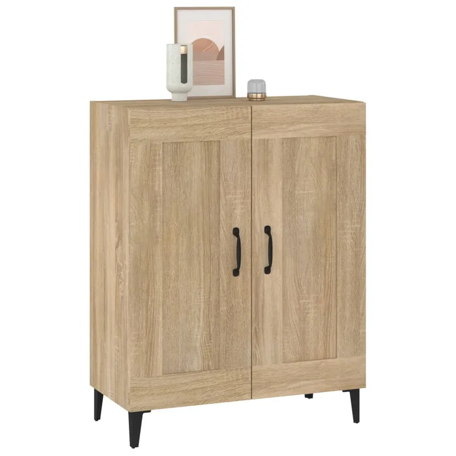 Buffet Chêne sonoma 69,5x34x90 cm Bois d'ingénierie - 5