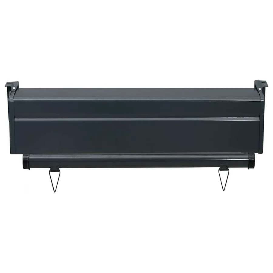 Auvent latéral de balcon 65x250 cm noir - 6