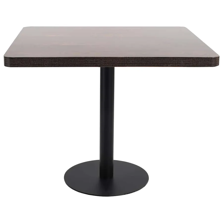 Table de bistro Marron foncé 80x80 cm MDF - 2