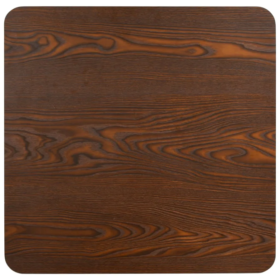 Table de bistro Marron foncé 80x80 cm MDF - 3