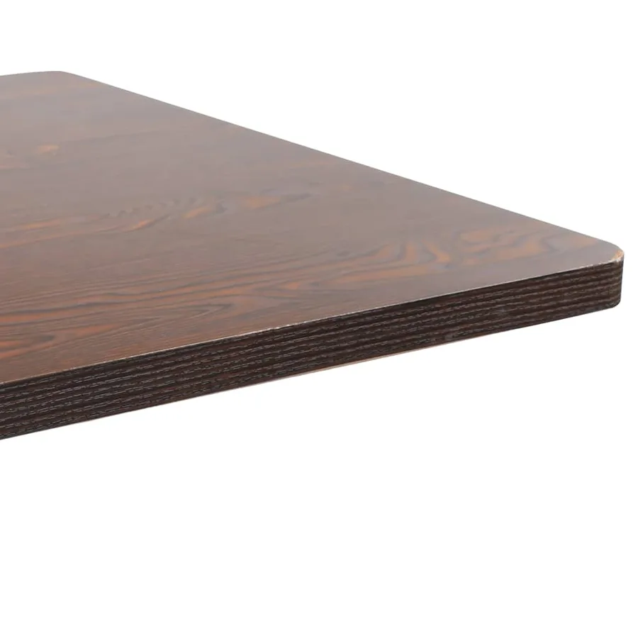 Table de bistro Marron foncé 80x80 cm MDF - 4