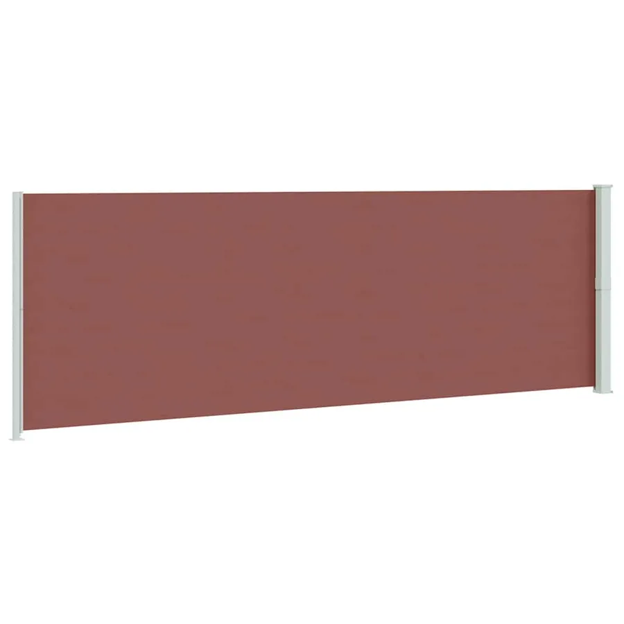 Auvent latéral rétractable de patio 200x600 cm Marron - 6