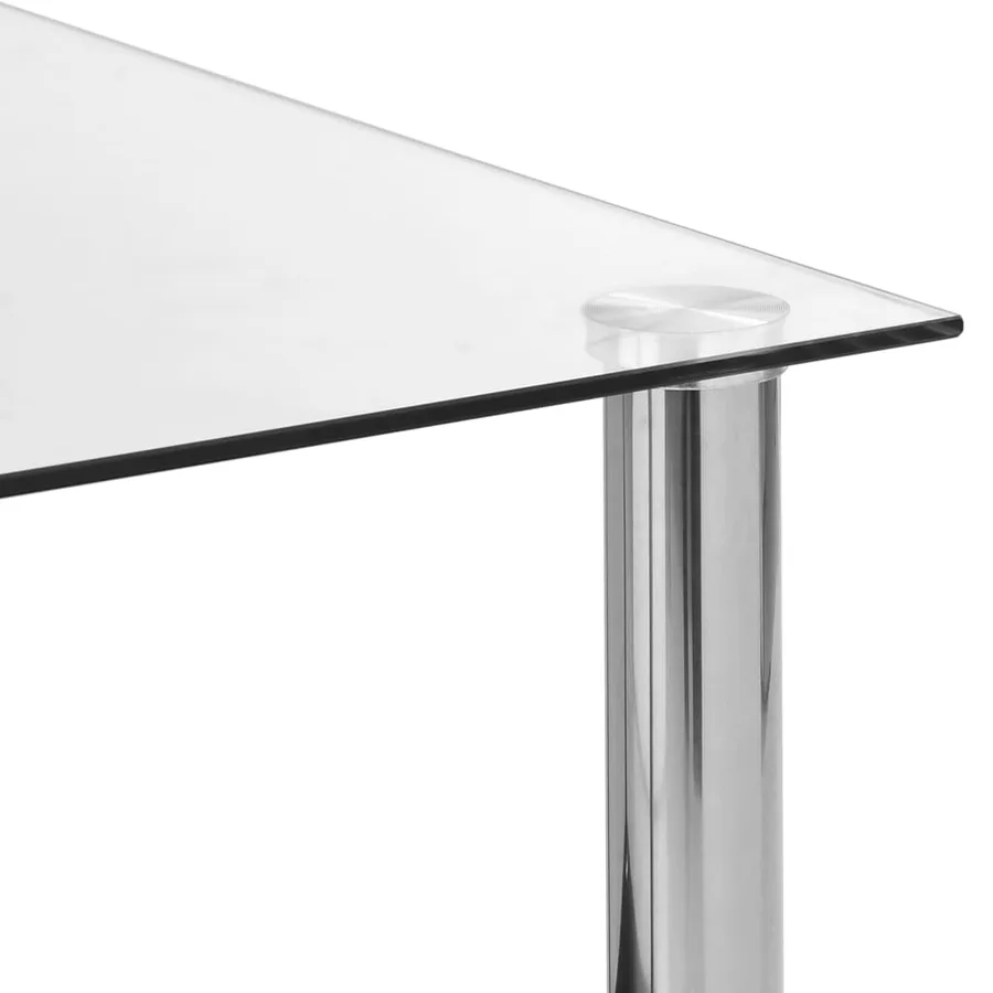 Table d'appoint Transparent 45x50x45 cm Verre trempé - 3