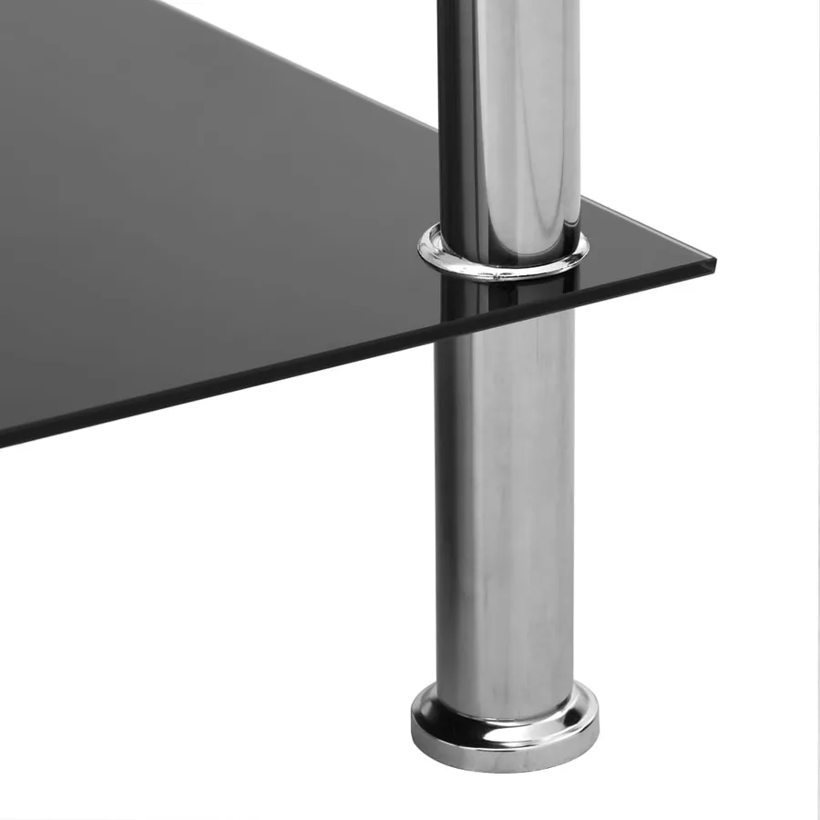 Table d'appoint Transparent 45x50x45 cm Verre trempé - 4