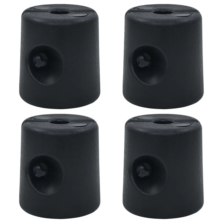 Poids de tonnelle 4 pcs PE Noir - 3