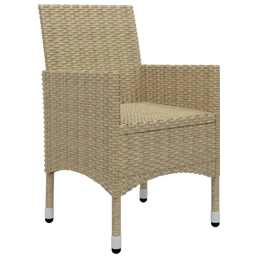 Ensemble à manger de jardin 7 pcs Beige - 10