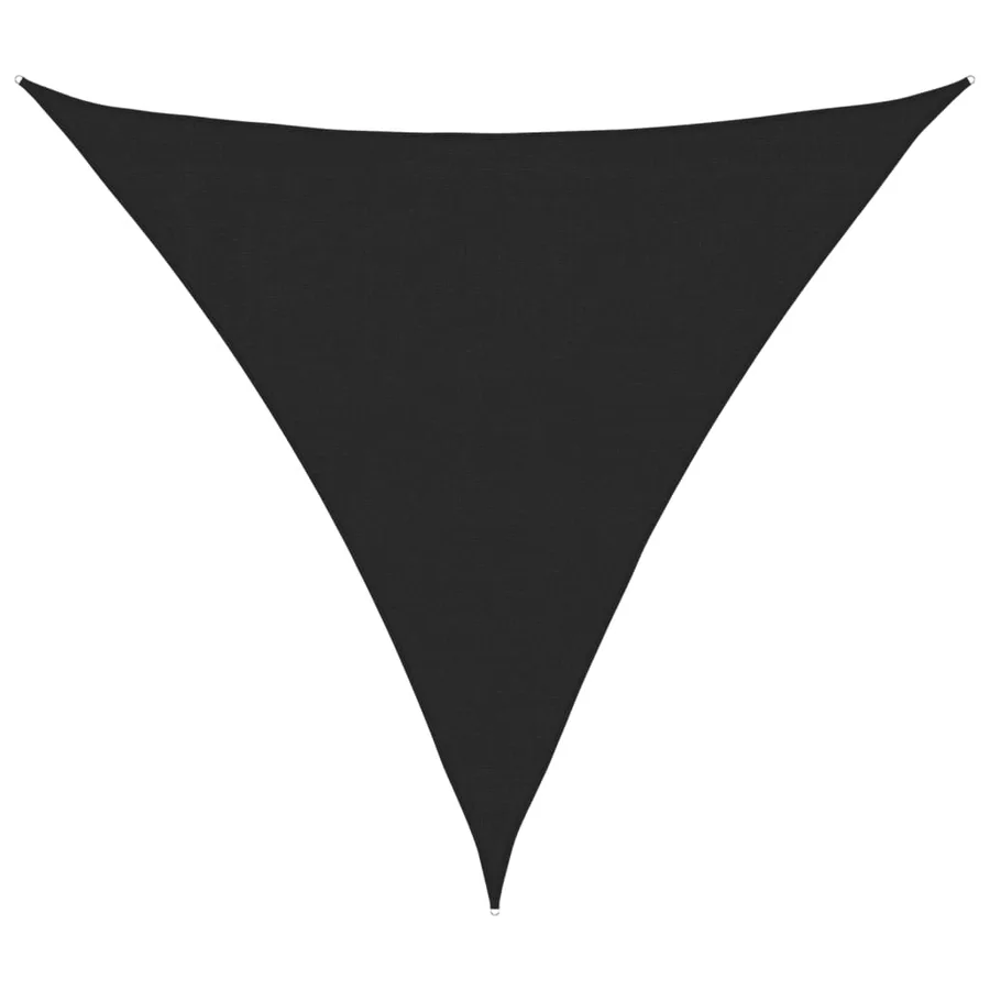 Voile d'ombrage 160 g/m² Noir 3,6x3,6x3,6 m PEHD - 2