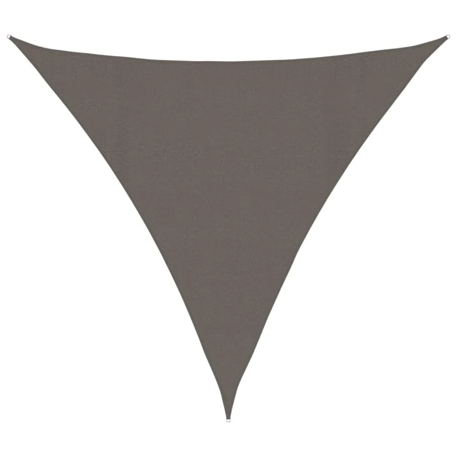 Voile d'ombrage 160 g/m² Anthracite 4x4x4 m PEHD - 2
