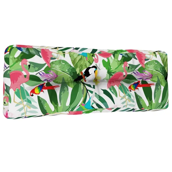 Coussin de palette multicolore 120x40x12 cm tissu