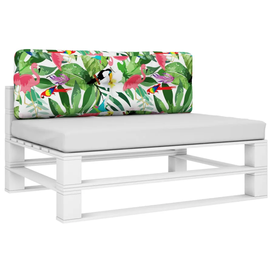 Coussin de palette multicolore 120x40x12 cm tissu - 3