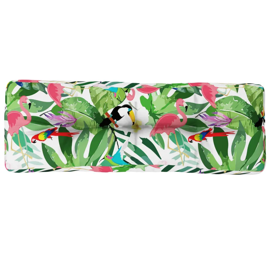 Coussin de palette multicolore 120x40x12 cm tissu - 4