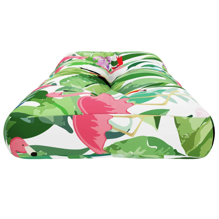 Coussin de palette multicolore 120x40x12 cm tissu - 6