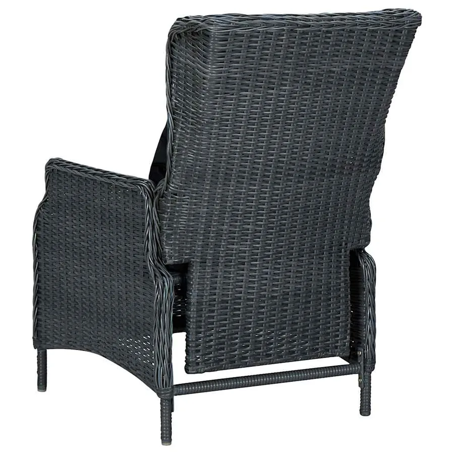 Ensemble à manger de jardin 9 pcs Gris foncé - 7