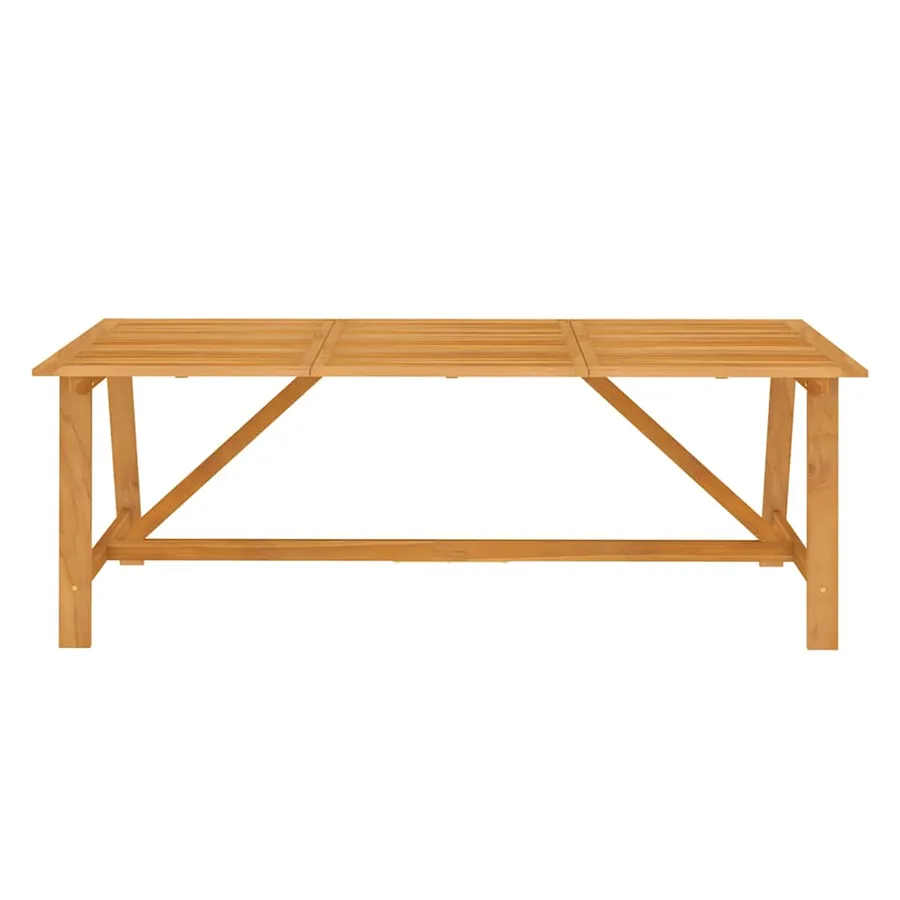 Ensemble à manger de jardin 9 pcs Bois d'acacia solide - 4