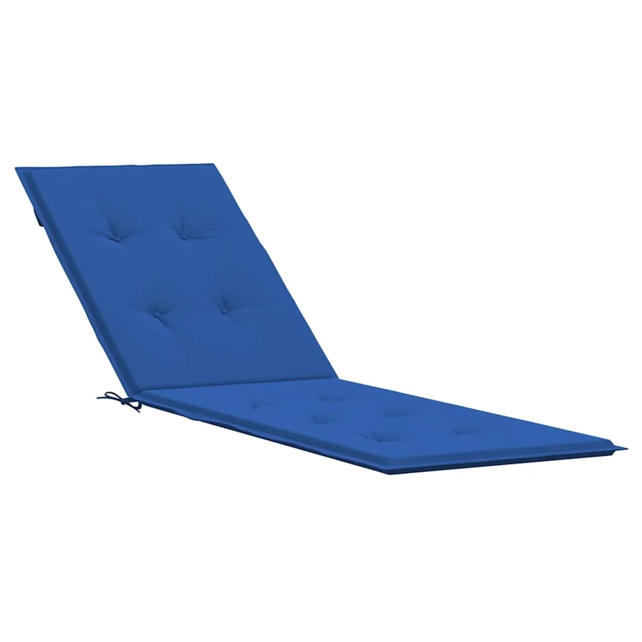 Coussin de chaise de terrasse bleu royal (75+105)x50x4 cm - 2