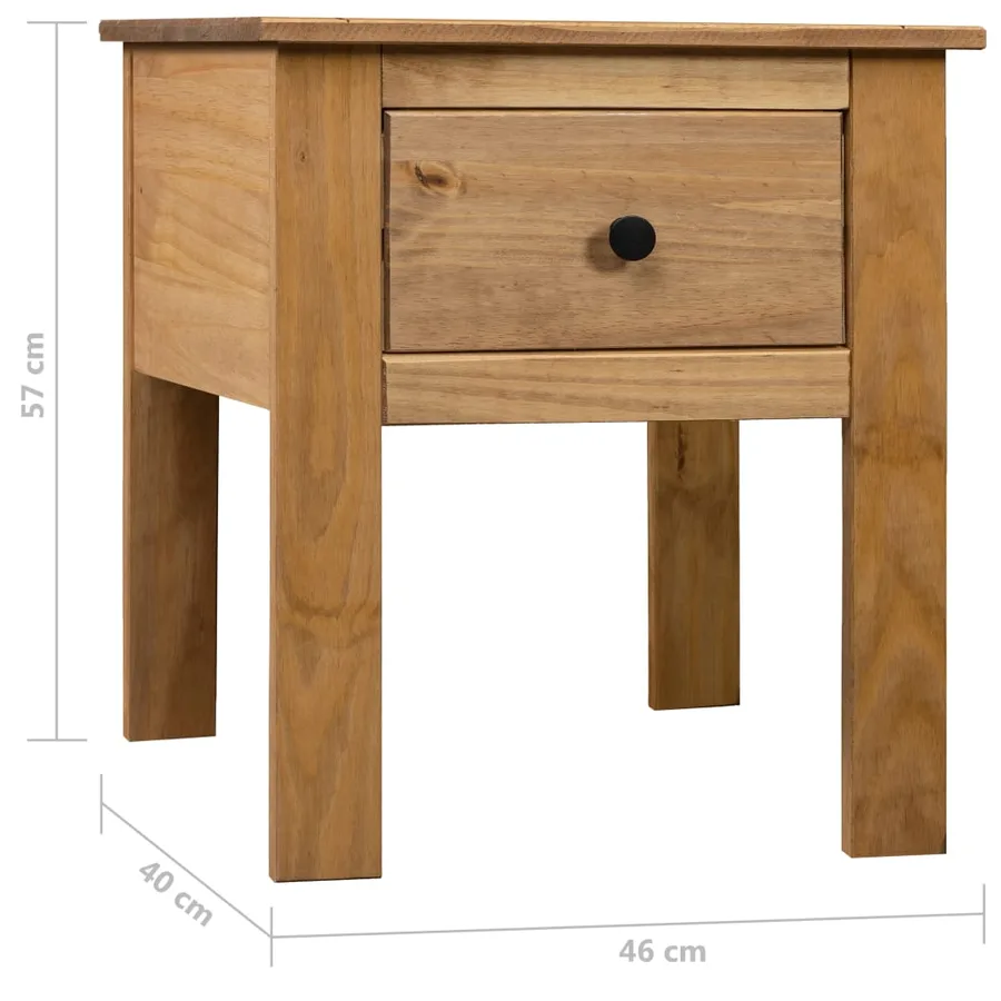 Table de chevet 46x40x57 cm Pin Gamme Panama - 9