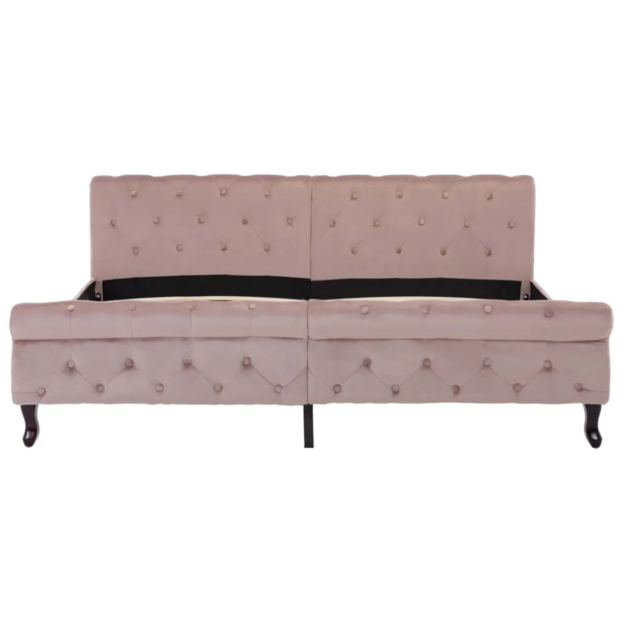 Cadre de lit sans matelas Rose Velours 180x200 cm - 3