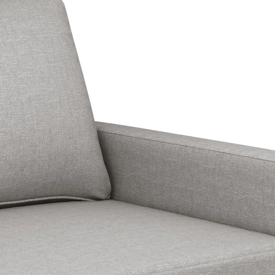 Canapé à 3 places Gris clair 180 cm Tissu - 6