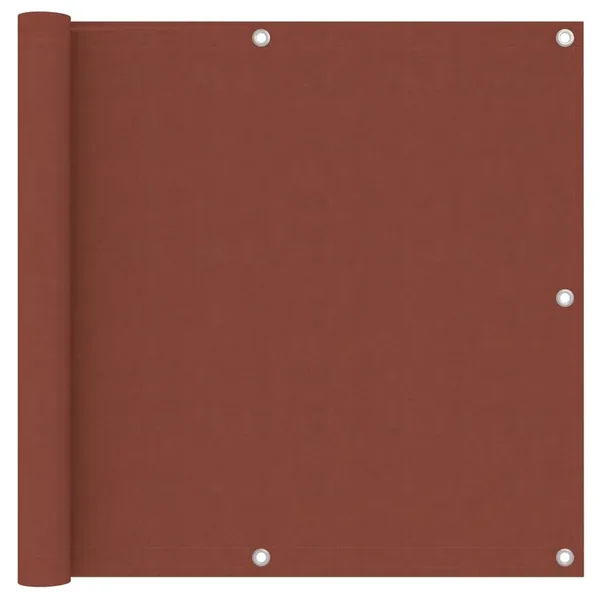 Écran de balcon Terre cuite 90x500 cm Tissu Oxford