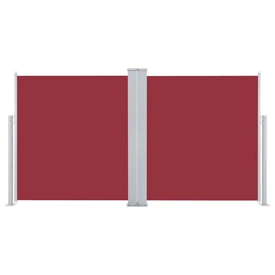 Auvent latéral rétractable Rouge 120 x 600 cm - 3