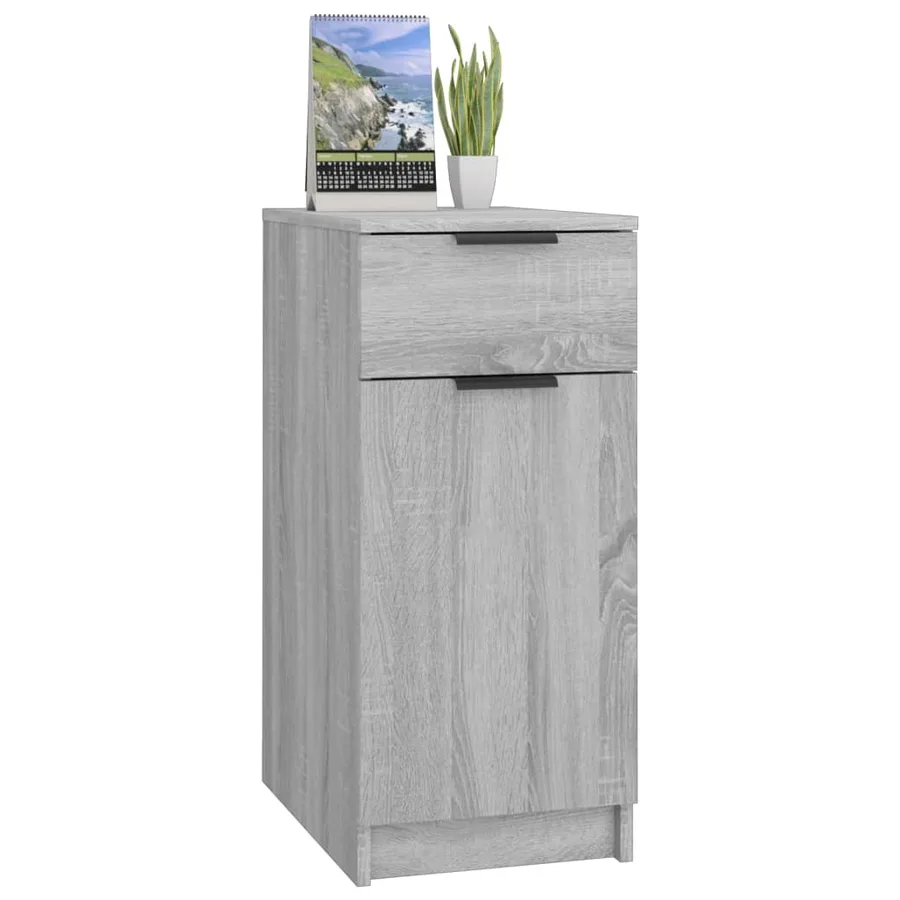 Armoire de bureau Sonoma gris 33,5x50x75 cm Bois d'ingénierie - 4