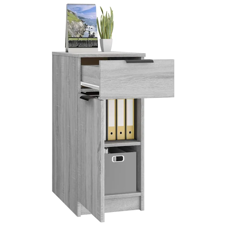 Armoire de bureau Sonoma gris 33,5x50x75 cm Bois d'ingénierie - 5