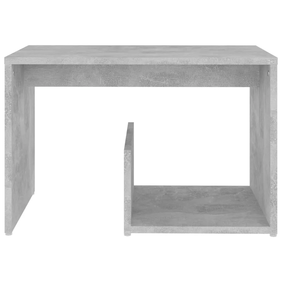 Table d'appoint Gris béton 59x36x38 cm Aggloméré - 4